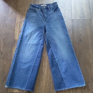 Madewell Wide Leg Crop Jean Gusset Edition Size 23